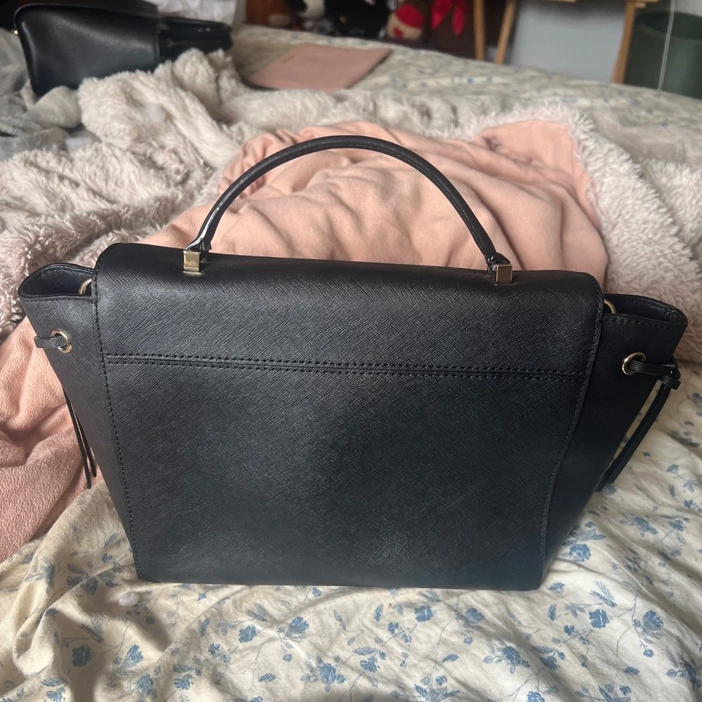 kate spade Black Structured Top-Handle Satchel